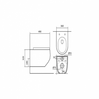 SET AQUATEK ЕВРОПА T-17-KDI72 (рама AQUATEK INS-0000017 +клавиша KDI-0000072 +крепеж KKI-0000002 +унитаз ЕВРОПА AQ1900T-00 с тонким сиденьем sc)