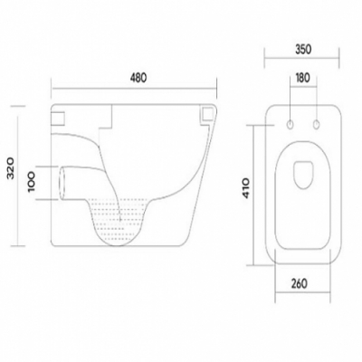 Set AQUATEK ДЕЛЬТА INS25 (рама AQUATEK INS-0000025 (без клавиши и крепежа) + унитаз Дельта AQ1911-00, тонкое сиденье с механизмом плавного закрывания