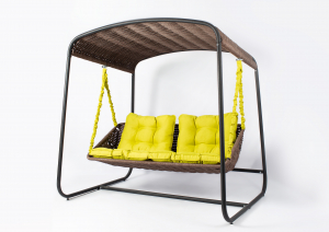 Плетеный Подвесной Диван Sky Bed Lite Коричневый