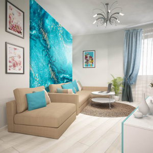 Гибкий мрамор Monaco Blue