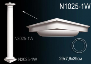 Колонна (Капитель)  Перфект N1025-1W