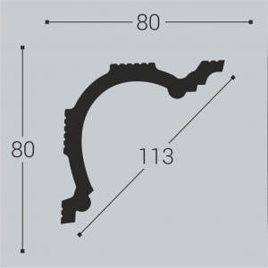 Карниз Bello deco К1 80-80