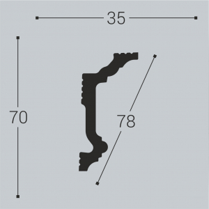 Карниз Bello deco К5 70-35