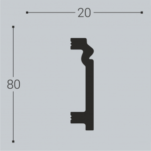 Плинтус Bello deco П3 80-20