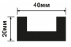 Молдинг HIWOOD LB40 BR396
