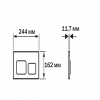 SET AQUATEK ЕВРОПА T-17-KDI72 (рама AQUATEK INS-0000017 +клавиша KDI-0000072 +крепеж KKI-0000002 +унитаз ЕВРОПА AQ1900T-00 с тонким сиденьем sc)