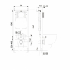 SET AQUATEK ОБЕРОН T KDI10 (рама AQUATEK Standard INS-0000012 с клавишей KDI-0000010 и крепежом KKI-0000002 +унитаз ОБЕРОН AQ1365T-00 с сиденьем sc)