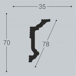 Карниз Bello deco К5 70-35