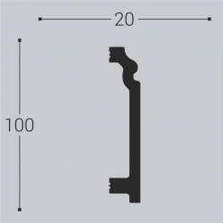 Плинтус Bello deco П4 100-20